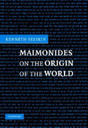 Maimonides on the origin of the world /