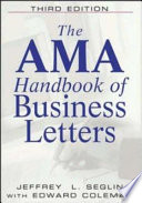 The AMA handbook of business letters /