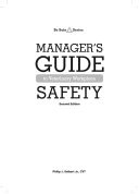 Manager's guide to veterinary workplace safety /