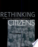 Rethinking the delivery of public services to citizens /