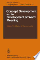 Concept Development and the Development of Word Meaning /