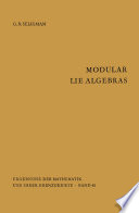 Modular Lie Algebras /