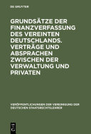 Grundsätze der Finanzverfassung des Vereinten Deutschlands /