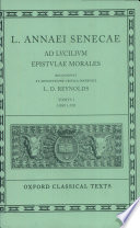L. Annecae Ad Lvcilivm epistvlae morales /