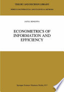 Econometrics of Information and Efficiency /