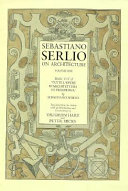 Sebastiano Serlio on architecture /