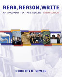 Read, reason, write : an argument text and reader /