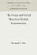 The visual and verbal sketch in British romanticism /