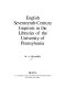 English seventeenth-century imprints in the libraries of the University of Pennsylvania /