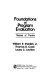 Foundations of program evaluation : theories of practice /