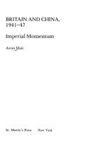 Britain and China, 1941-47 : imperial momentum /