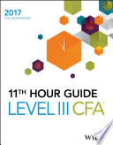 Wiley 11th hour guide for 2017 level II CFA exam /