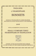 Twin spin : 17 Shakespeare sonnets /