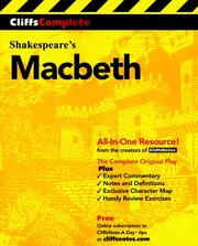 CliffsComplete Shakespeare's Macbeth /