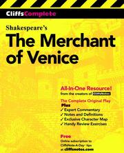 CliffsComplete Shakespeare's The merchant of Venice /