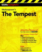 CliffsComplete Shakespeare's The tempest /