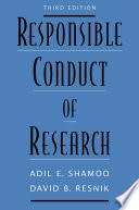 Responsible conduct of research /