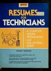 Resumes for technicians : a complete resume preparation and job-getting guide /