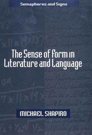 The sense of form in literature and language /