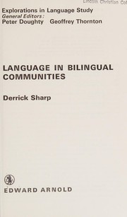 Language in bilingual communities /
