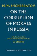 On the corruption of morals in Russia /