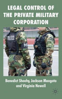 Legal control of the private military corporation /