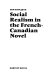 Social realism in the French-Canadian novel /