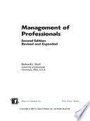 Management of professionals /
