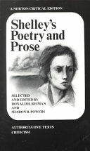 Shelley's Poetry and prose : authoritative texts, criticism /