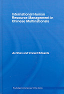 International human resource management in Chinese multinationals /