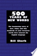 500 years of new words /