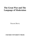 The Great War and the language of modernism /