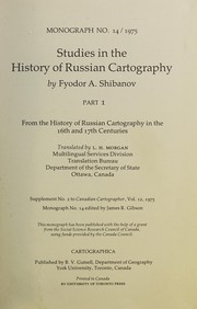 Studies in the history of Russian cartography /