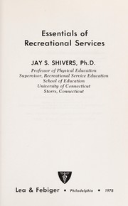 Essentials of recreational services /