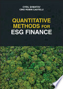 Quantitative methods for ESG finance /