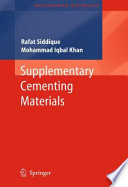 Supplementary cementing materials /
