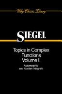 Topics in complex function theory /
