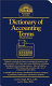 Dictionary of accounting terms /