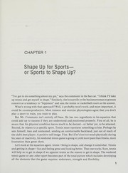 Shape up for sports /