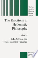 The Emotions in Hellenistic Philosophy /
