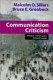 Communication criticism : rhetoric, social codes, cultural studies /