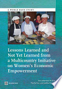 Lessons learned and not yet learned from a multicountry initiative on women's economic empowerment /