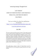 Got vision? unity of vision in politics and strategy : what it is, and why we need it /