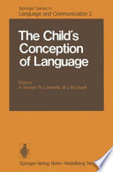 The Child's Conception of Language /