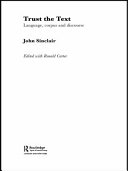 Trust the text : language, corpus and discourse /