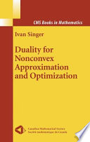 Duality for nonconvex approximation and optimization /
