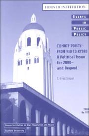 Climate policy--from Rio to Kyoto : a political issue for 2000--and beyond /