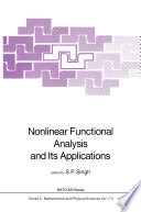 Nonlinear Functional Analysis and Its Applications /