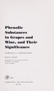 Phenolic substances in grapes and wine : and their significance /