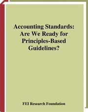 Accounting standards : are we ready for principles-based guidelines /